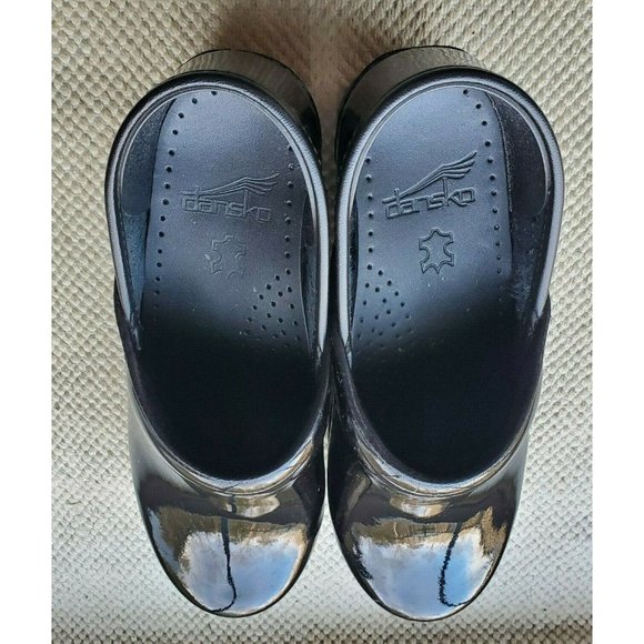 Dansko Womens Cabrio Closed Toe Clogs Black Patent Size 36 US 5.5 406-020202 - Picture 5 of 10